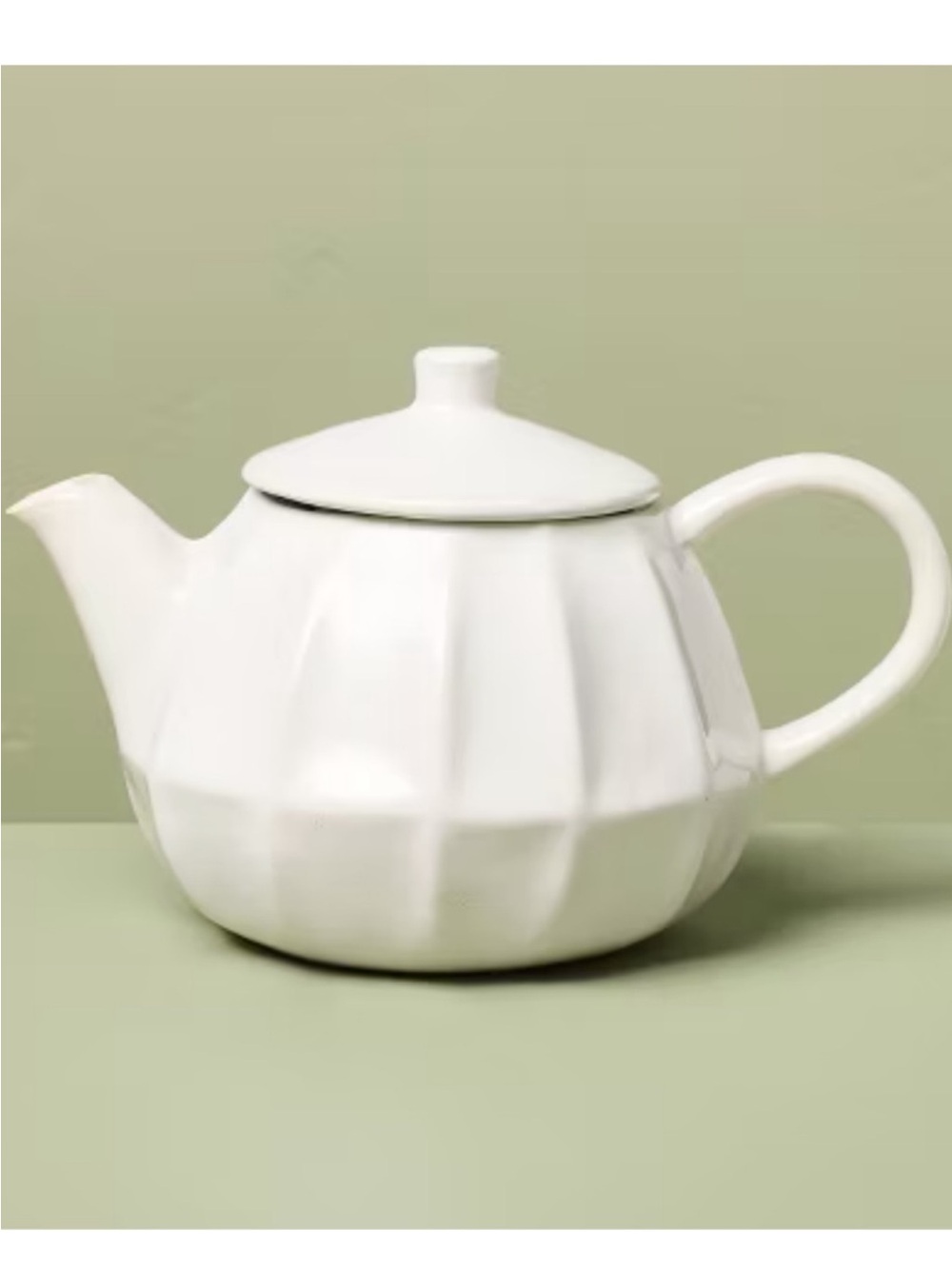 NWT 44 fl oz Stoneware Teapot Sour Cream - Hearth & Hand with Magnolia